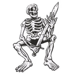 Decalque do esqueleto da morte