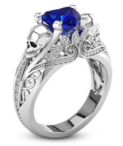 Anel de diamante Hell Blue (aço)