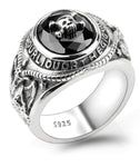 Anel de pirata masculino (prata)