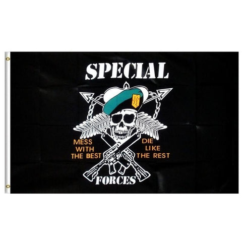 Soldado de caveira de bandeira