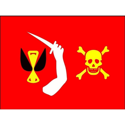 Bandeira Caveira Vermelha