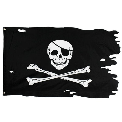 Bandeira de pirata ao ar livre
