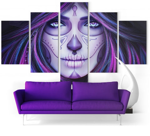 Calavera Woman Painting