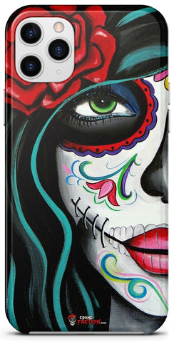 Cobertura de cabeça de caveira de mulher mexicana (iPhone)