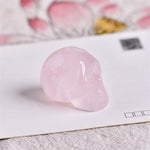 Caveira de Cristal Rosa