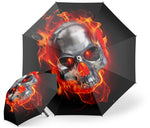 Guarda-chuva Flaming Skull