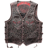 Jaqueta de motociclista masculino (couro)