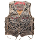 Jaqueta de motociclista masculino (couro)