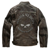 Jaqueta Skull Biker (Couro)