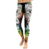 Leggings de crânio <br/> coloridas