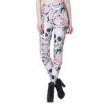 Leggings de Crânio <br/> Flores