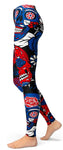 Leggings de caveira mexicana realistas