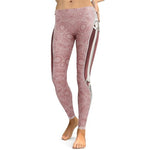 Leggings de crânio rosa pálido