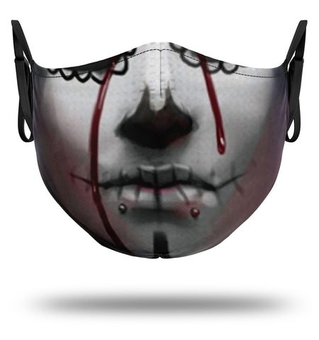 Máscara de caveira de mulher mexicana