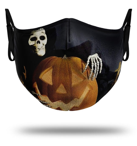 Máscara de abóbora de halloween