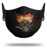 Máscara de demônio de motociclista