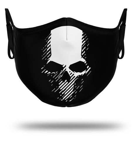 Máscara de caveira negra