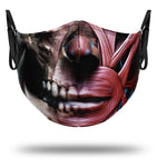 Máscara de estilo zumbi