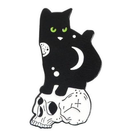 Pin gato preto e branco