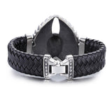 Pulseira de motociclista masculino (couro)