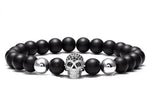 Pulseira masculina <br/> Crânio (pérolas)