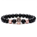 Pulseira masculina Caveira (pérolas)