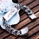 Pulseira de caveira quebrada (prata)