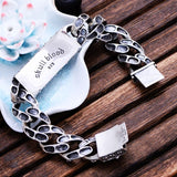 Pulseira de caveira quebrada (prata)