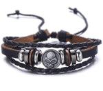 Pulseira de motociclista (couro)