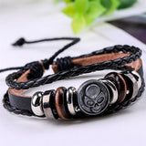 Pulseira de motociclista (couro)