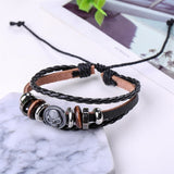 Pulseira de motociclista (couro)