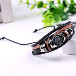 Pulseira de motociclista (couro)