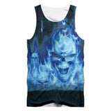 Skull On Fire Tank Top