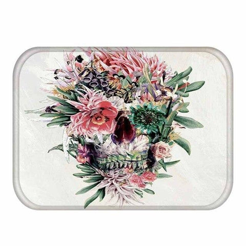 Skull and Rose Tapete