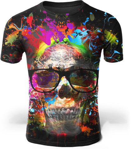 Camiseta Hipster Skull