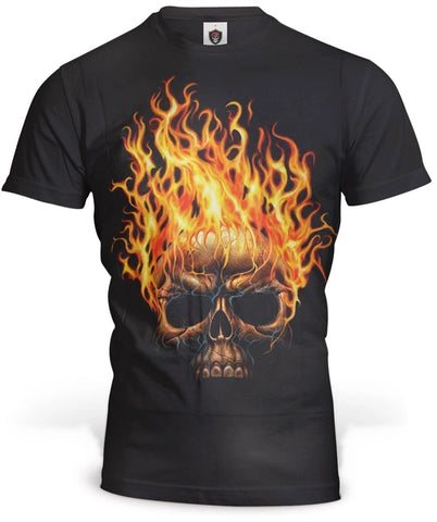 Camiseta Flaming Skull <br/>
