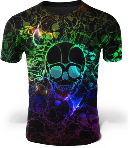 Camiseta Neon Skull