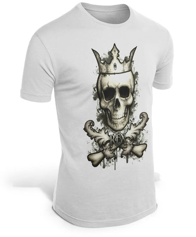 T-shirt Crânio Com Coroa