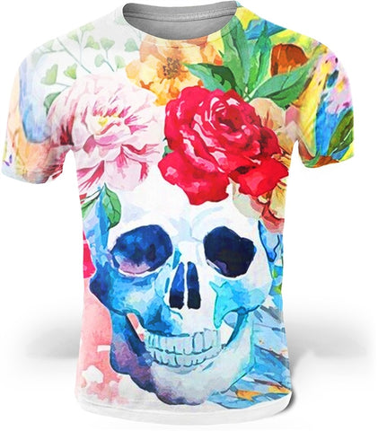Skull Flowers T-Shirt