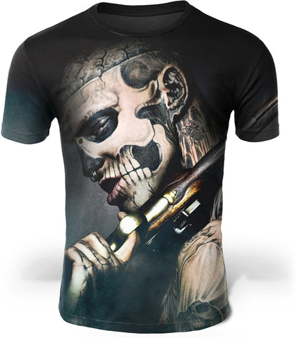 Camiseta gótica trêmula