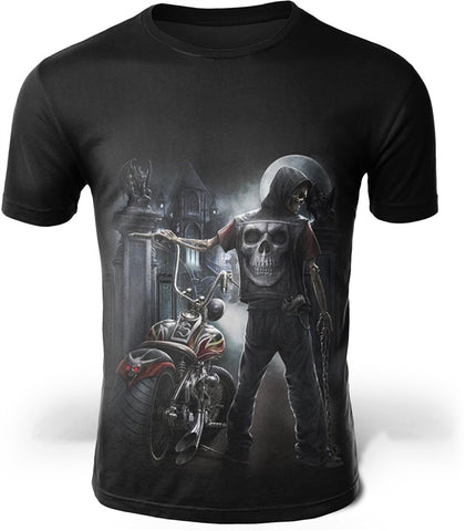 Camiseta de motociclista masculina