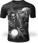 T-shirt com design de motociclistas