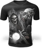 T-shirt com design de motociclistas