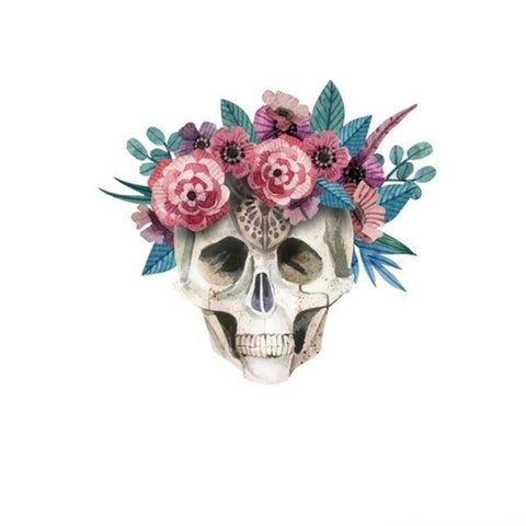 Flower Skull Transfer